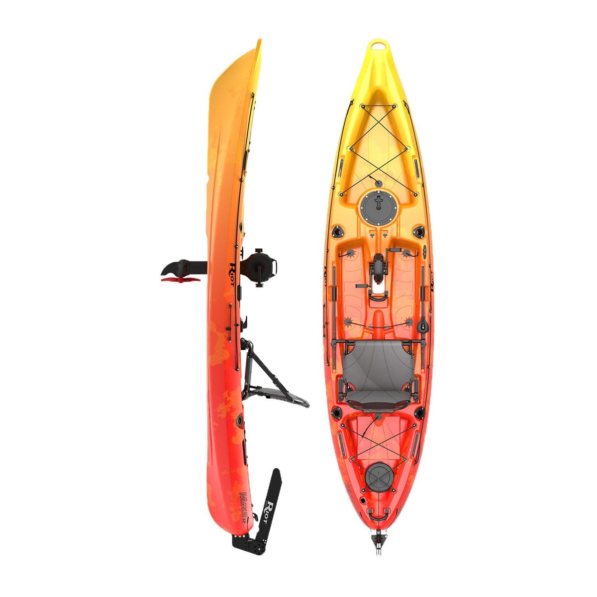 Mako 12 Impulse Drive Kayak | Riot Kayaks